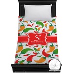 Colored Peppers Duvet Cover - Twin (Personalized)