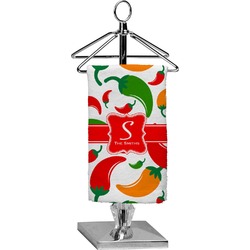 Colored Peppers Finger Tip Towel - Full Print (Personalized)