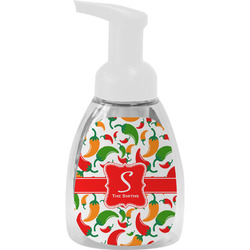 Colored Peppers Foam Soap Bottle - White (Personalized)