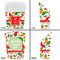 Colored Peppers French Fry Favor Box - Front & Back View