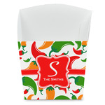 Colored Peppers French Fry Favor Boxes (Personalized)