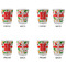 Colored Peppers Glass Shot Glass - Standard - Set of 4 - APPROVAL