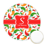 Colored Peppers Printed Cookie Topper - 2.5" (Personalized)