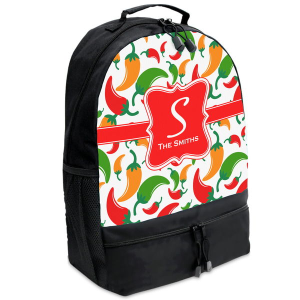 Custom Colored Peppers Backpacks - Black (Personalized)