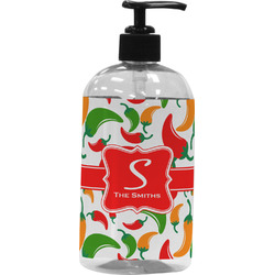 Colored Peppers Plastic Soap / Lotion Dispenser (Personalized)