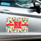 Colored Peppers Large Rectangle Car Magnets- In Context