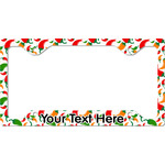 Colored Peppers License Plate Frame - Style C (Personalized)