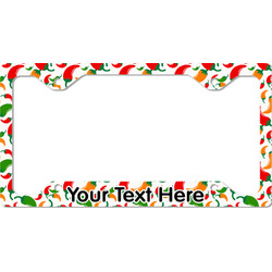 Colored Peppers License Plate Frame - Style C (Personalized)