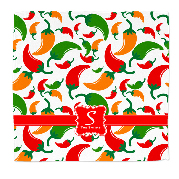 Custom Colored Peppers Microfiber Dish Rag (Personalized)