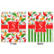 Colored Peppers Minky Blanket - 50"x60" - Double Sided - Front & Back