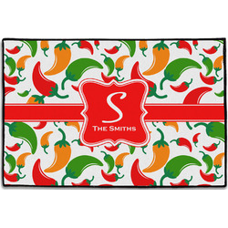 Colored Peppers Door Mat - 36"x24" (Personalized)