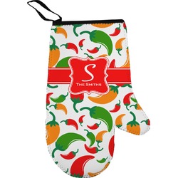 Colored Peppers Right Oven Mitt (Personalized)