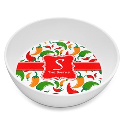 Colored Peppers Melamine Bowl - 8 oz (Personalized)