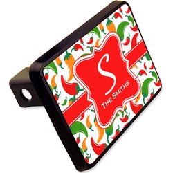 Colored Peppers Rectangular Trailer Hitch Cover - 2" (Personalized)