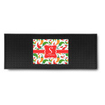 Colored Peppers Rubber Bar Mat (Personalized)