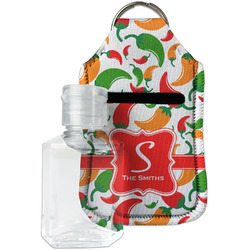 Colored Peppers Hand Sanitizer & Keychain Holder (Personalized)