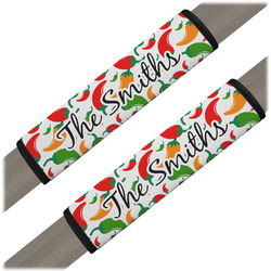 Colored Peppers Seat Belt Covers (Set of 2) (Personalized)