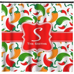 Colored Peppers Shower Curtain - 71" x 74" (Personalized)