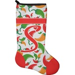 Colored Peppers Holiday Stocking - Neoprene (Personalized)