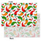 Colored Peppers Tissue Paper - Heavyweight - Small - Front & Back