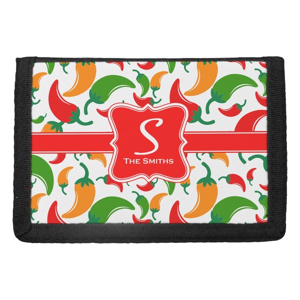 Custom Colored Peppers Trifold Wallet (Personalized)