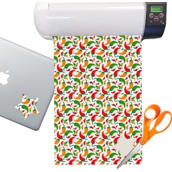 Colored Peppers Sticker Vinyl Sheet (Permanent)