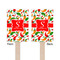 Colored Peppers Wooden 6.25" Stir Stick - Rectangular - Double Sided - Front & Back