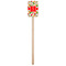 Colored Peppers Wooden 6.25" Stir Stick - Rectangular - Single Stick