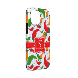 Colored Peppers iPhone Case - Rubber Lined - iPhone 13 Mini (Personalized)