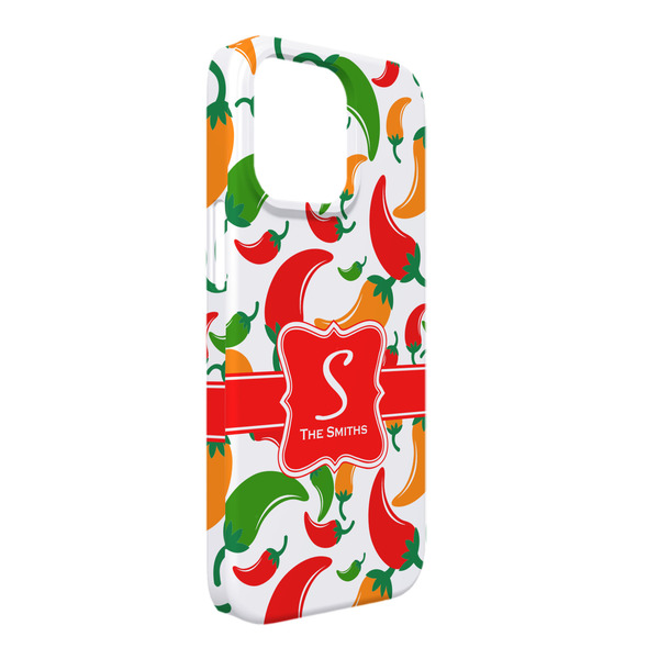 Custom Colored Peppers iPhone Case - Plastic - iPhone 13 Pro Max (Personalized)