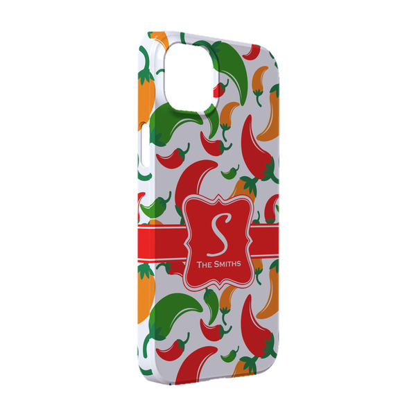 Custom Colored Peppers iPhone Case - Plastic - iPhone 14 (Personalized)