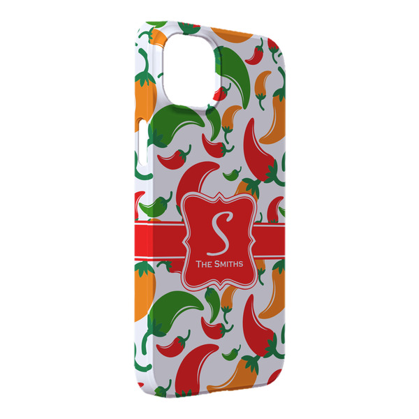 Custom Colored Peppers iPhone Case - Plastic - iPhone 14 Plus (Personalized)