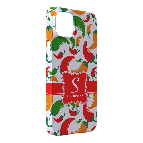 Custom Colored Peppers iPhone Case - Plastic - iPhone 14 Pro Max (Personalized)