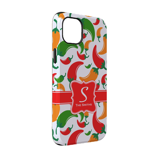 Custom Colored Peppers iPhone Case - Rubber Lined - iPhone 14 Pro (Personalized)