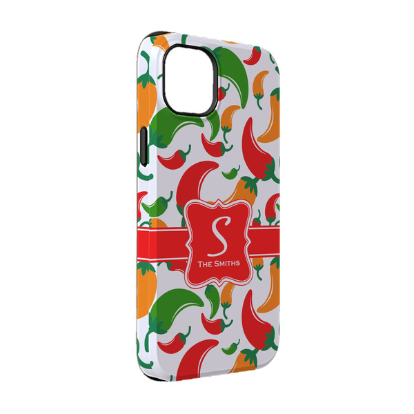 Custom Colored Peppers iPhone Case - Rubber Lined - iPhone 14 (Personalized)