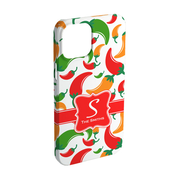 Custom Colored Peppers iPhone Case - Plastic - iPhone 15 Pro (Personalized)