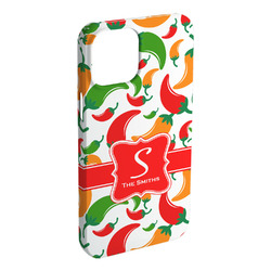 Colored Peppers iPhone Case - Plastic - iPhone 15 Pro Max (Personalized)