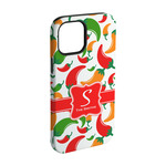 Colored Peppers iPhone Case - Rubber Lined - iPhone 15 Pro (Personalized)