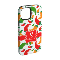 Colored Peppers iPhone Case - Rubber Lined - iPhone 15 Pro (Personalized)