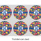 Pomegranates & Lemons 3" Multipurpose Round Labels - Sheet