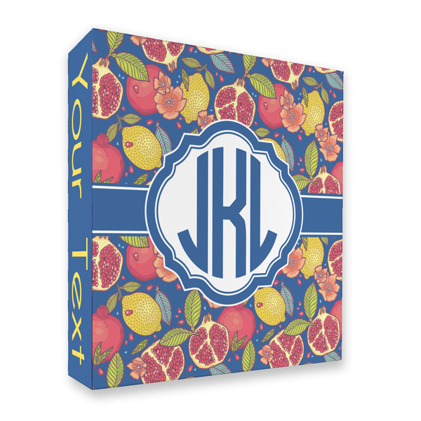 Custom Pomegranates & Lemons 3 Ring Binder - Full Wrap - 2" (Personalized)