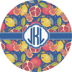 Pomegranates & Lemons Multipurpose Round Labels - 5" (Personalized)