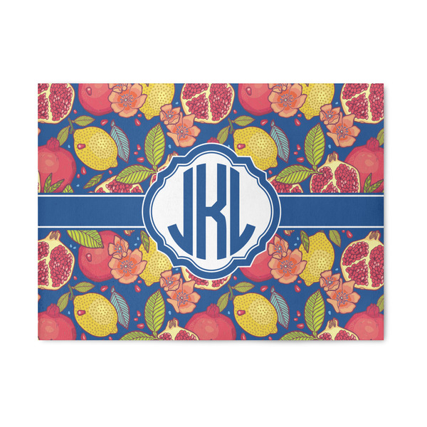 Custom Pomegranates & Lemons 5' x 7' Patio Rug (Personalized)