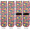 Pomegranates & Lemons Adult Crew Socks - Double Pair - Front and Back - Apvl