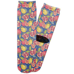 Pomegranates & Lemons Adult Crew Socks