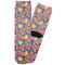 Pomegranates & Lemons Adult Crew Socks - Single Pair - Front and Back