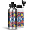 Pomegranates & Lemons Aluminum Water Bottles - MAIN (white &silver)