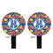 Pomegranates & Lemons Black Plastic 7" Stir Stick - Double Sided - Round - Front & Back