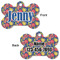 Pomegranates & Lemons Bone Shaped Dog ID Tag - Large - Approval