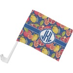 Pomegranates & Lemons Car Flag - Small w/ Monogram